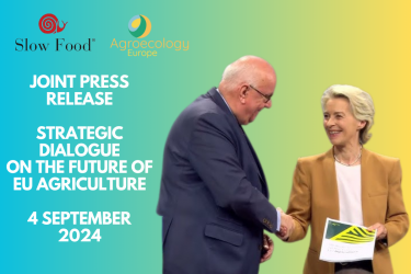 Joint Press Release: Slow Food and Agroecology Europe on the Strategic Dialogue on the Future of Agriculture and Food: For Greater Ambition